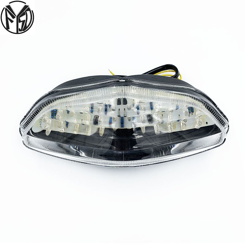 per Suzuki DL 650 DL 1000 v-strom 2003-2008 2004 2005 fanale posteriore posteriore indicatori di direzione freno luce portato integrata luce moto: chiaro 1