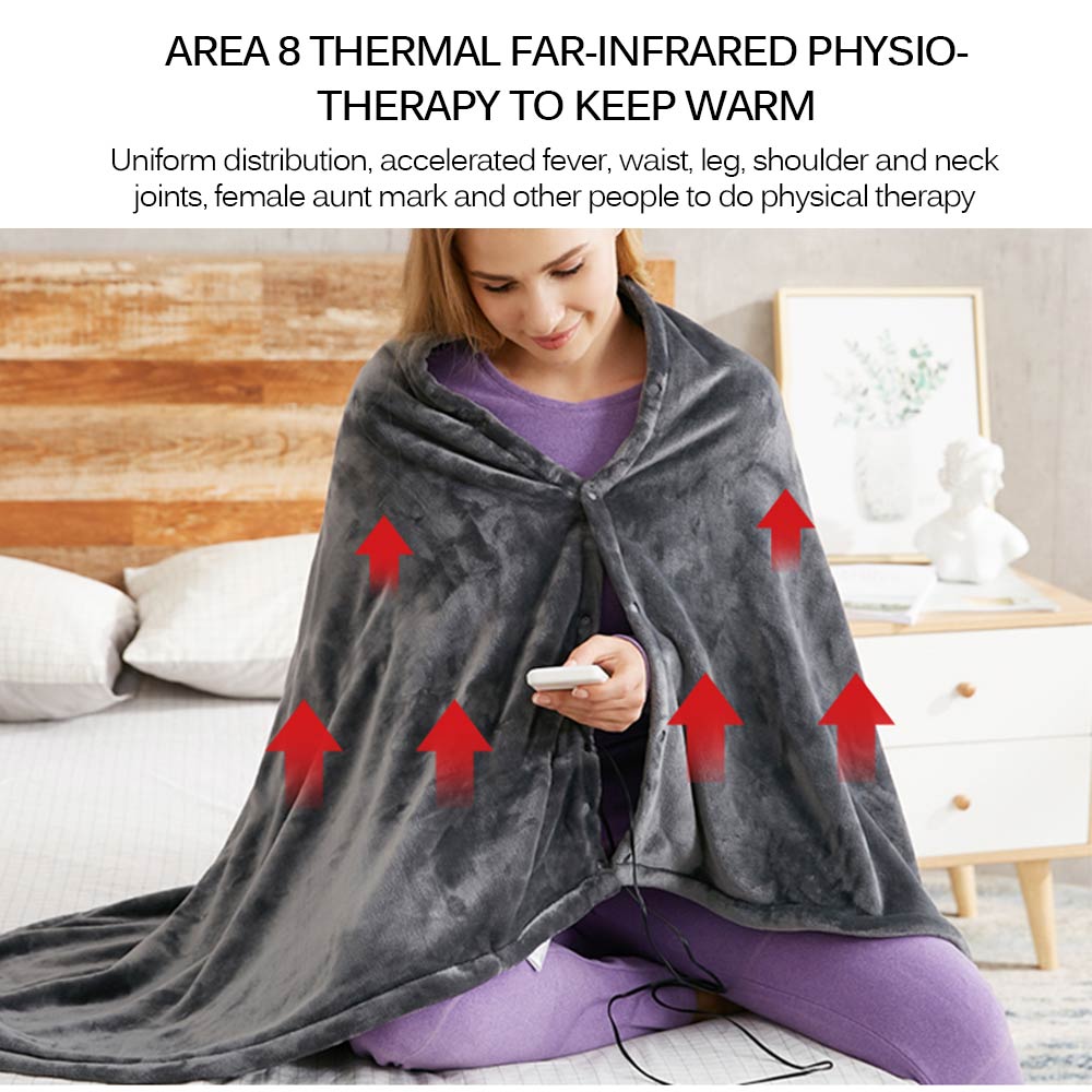Winter Warme Elektrische Heizung Decken Erwachsene Bademantel Sofa Gemütliche Decke Sweatshirt fest Plüsch Korallen Vlies Decken Outwears