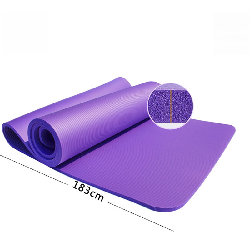 Women Ladies High-Density Sports Mat Fitness Safe Indoor Exercise Equipment Tools 1CM for Beginner
