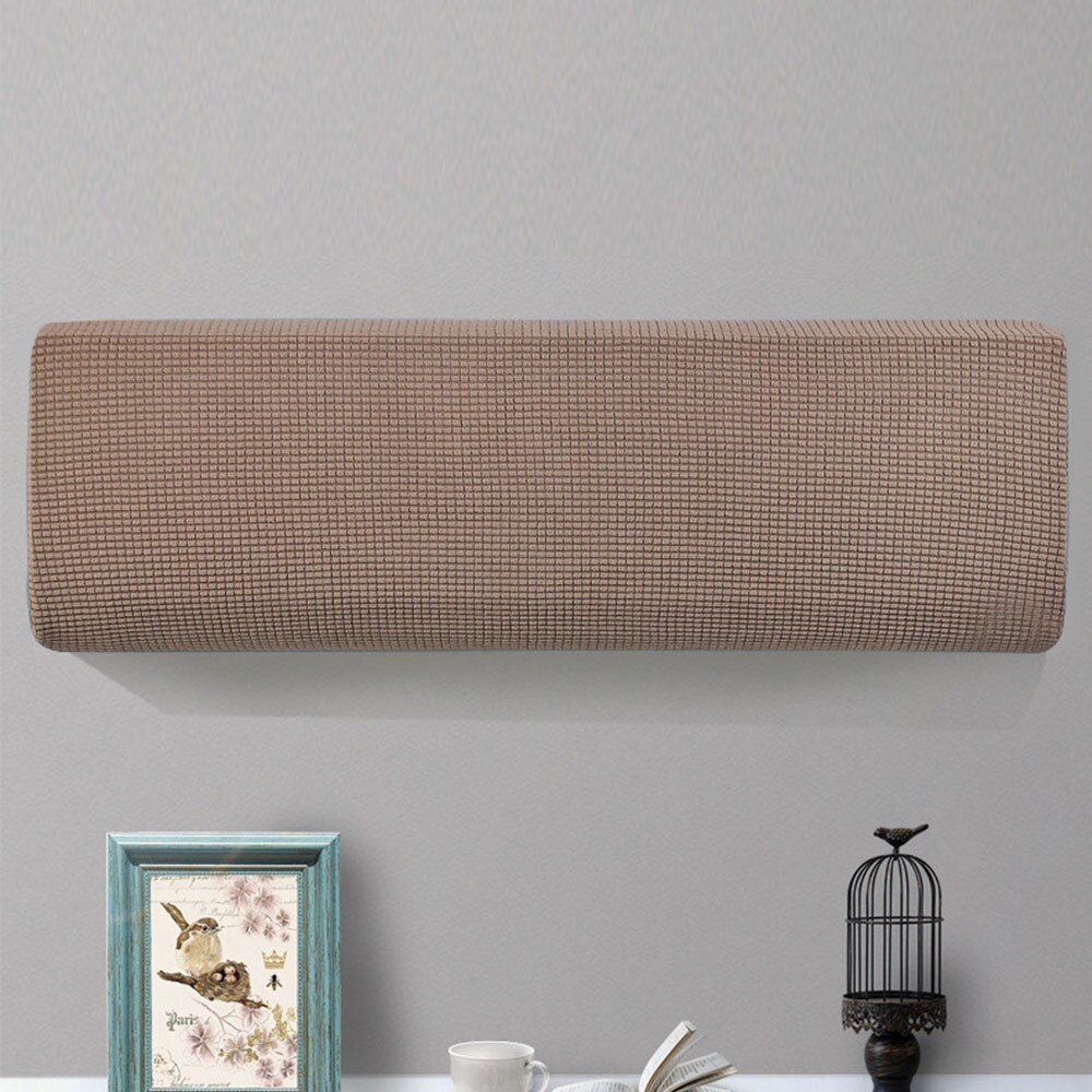 Housse de protection Anti-poussière pour climatiseur, en polaire, élastique, pour montage mural, facile à nettoyer, décoration de la maison: 09 / 80-86cm