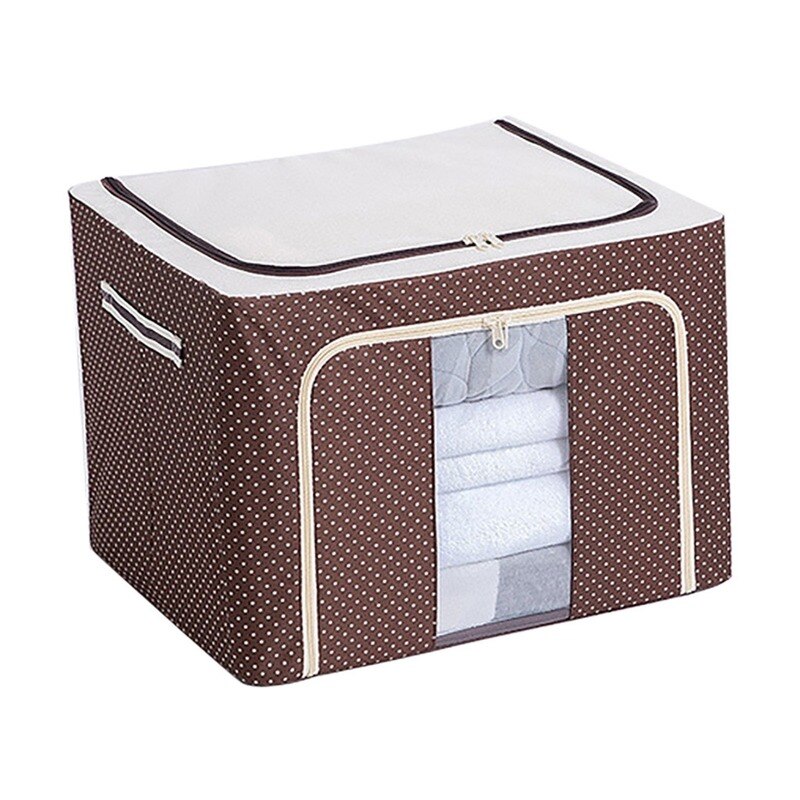 Foldable Storage Box Oxford Cloth Quilt Blanket Clothes Clothes Storage Organizer Portable Space-saving Dorm Room Essentials