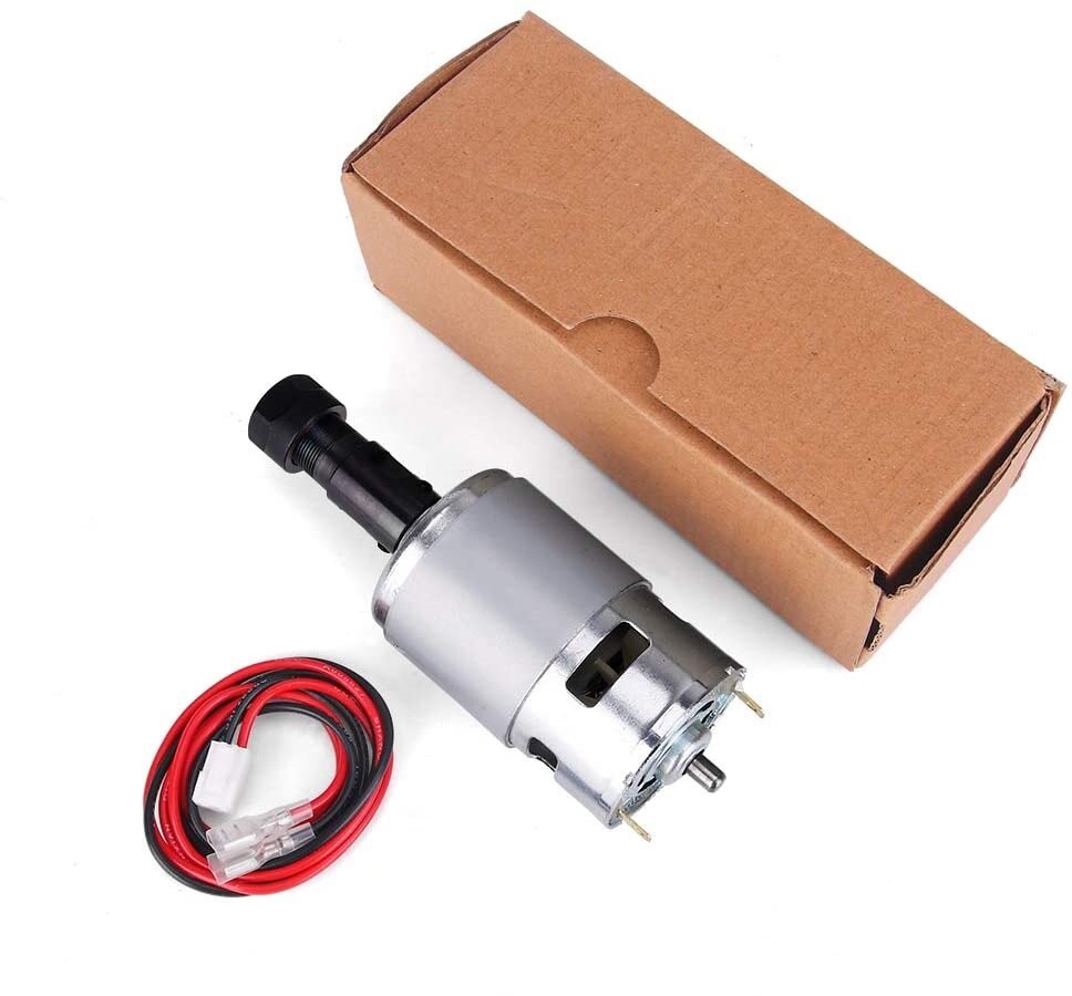 775 dc motor 12v-24v 20000 rpm mini elmotor dobbelt kugleleje stort drejningsmoment høj effekt motor til gør-det-selv dele 3018 maskine
