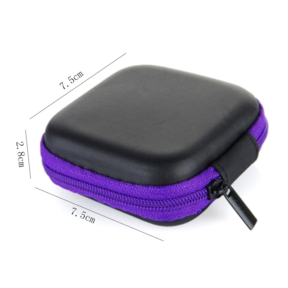 Portable Silicone Coin Purse Mini Round Bag For Earphone SD Cards Cable Cord Wire Storage Key Wallet