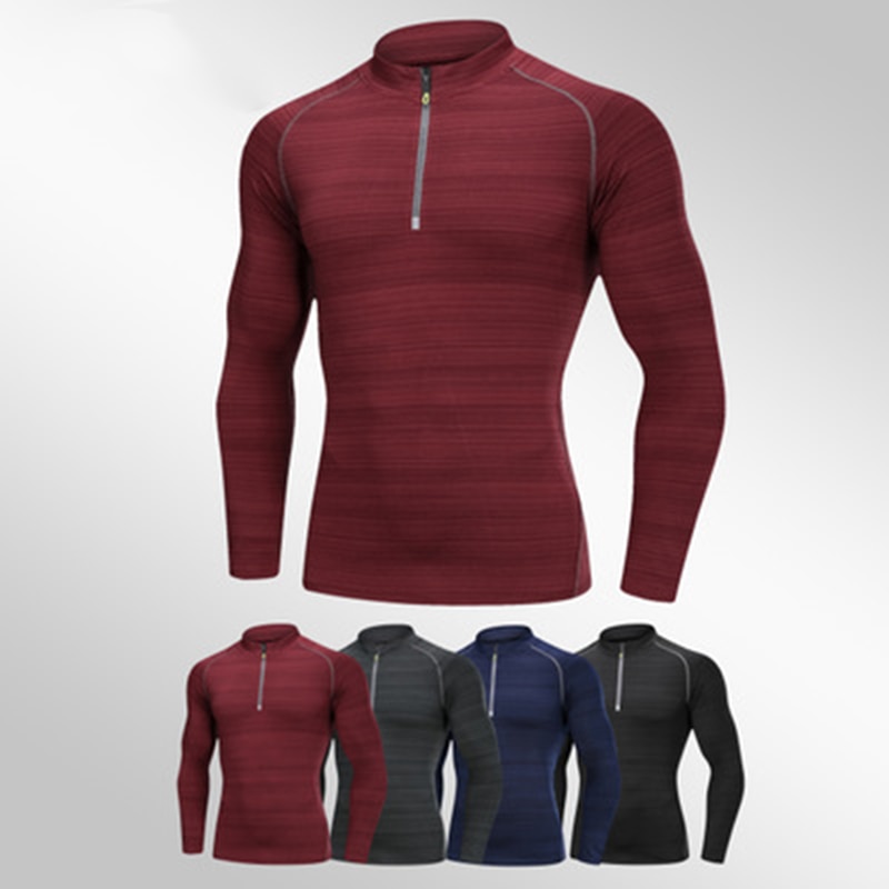 Camisetas con capas Base de Ciclismo de secado rápido para Hombre Ropa Deportiva de manga larga para hombre ropa deportiva para correr al aire libre