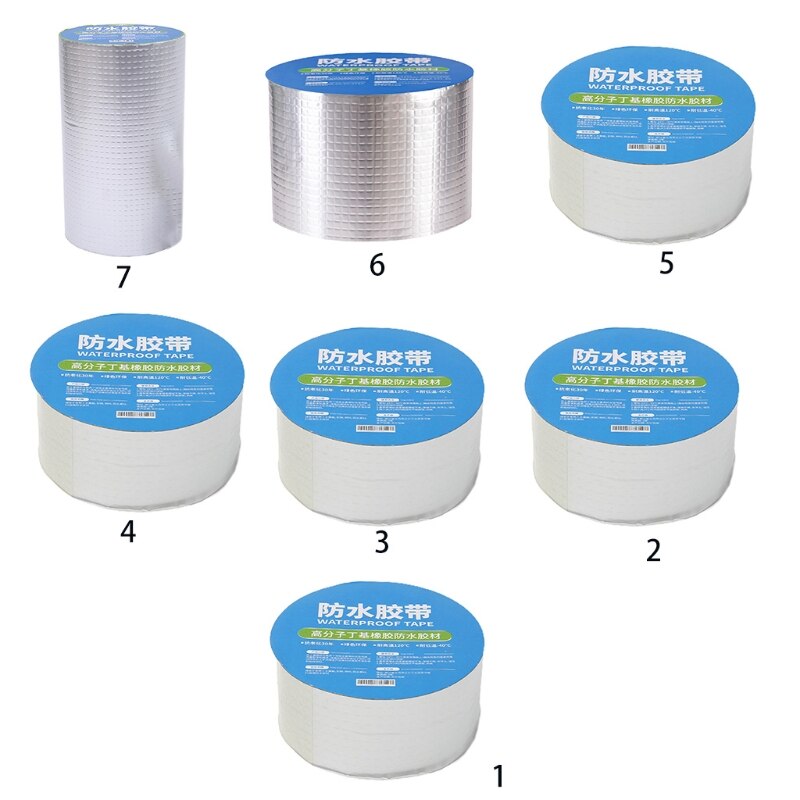 Aluminum Waterproof Tape - Butyl Rubber Tape Sealed Waterproof Aluminum Foil Super Waterproof Tape Butyl Rubber Alumin