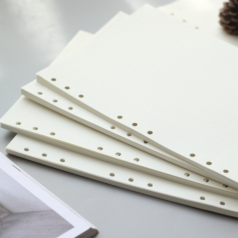 A4 B5 Leaf Notebook Refill Spiral Binder Planner Inner Page Inside Paper Dairy Weekly Monthly Plan To do Line Dot grid 45 sheets