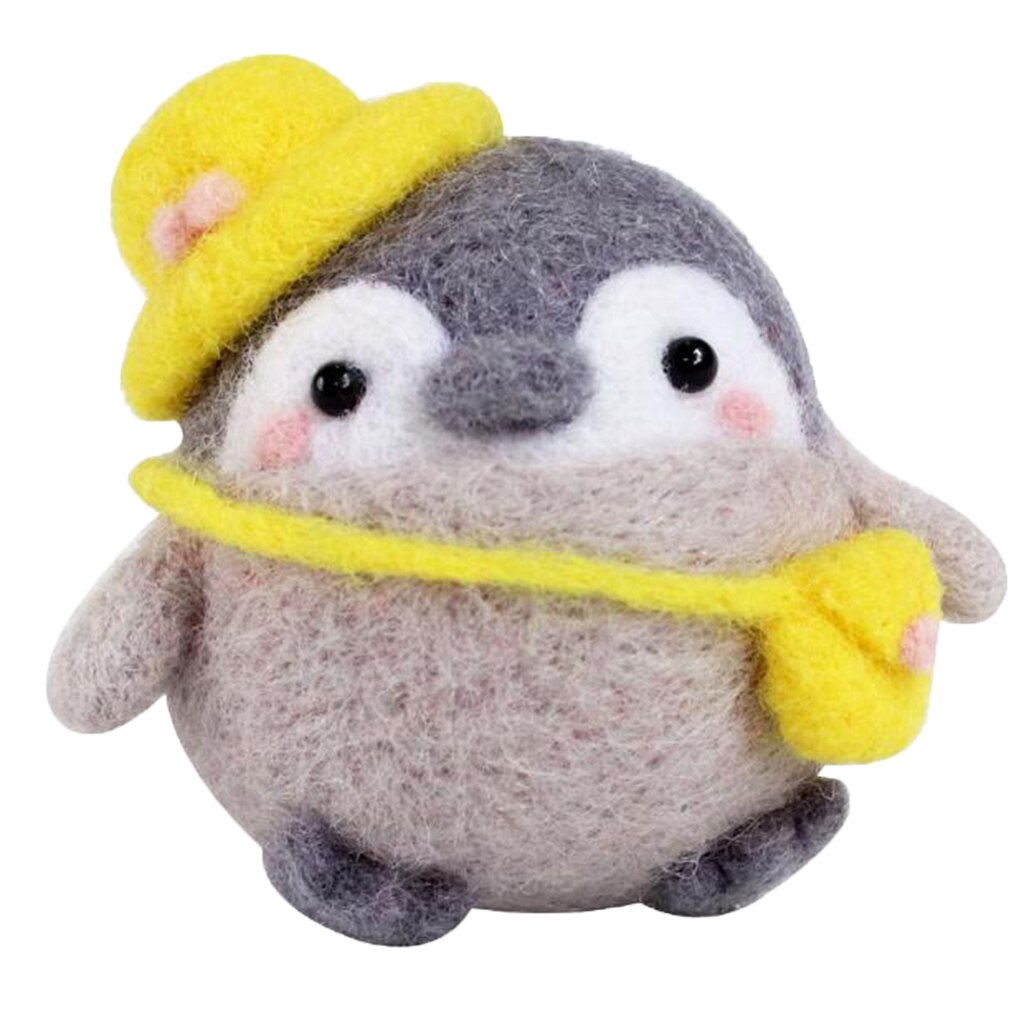 Craft Penguin Felting Kit Foam Mat 100% Wool Children's Day Festival: Style 7