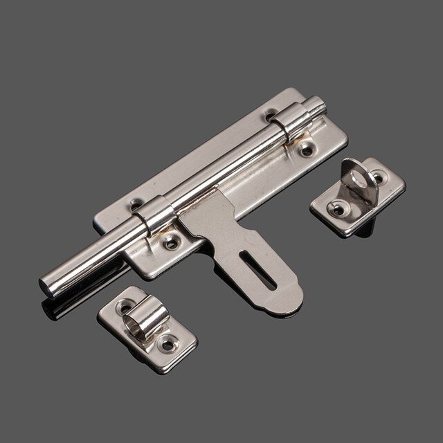1PC Brushed Stainless Steel Slide Bolt Lock Gate Latch For Gates Fences Garage Shed Doors For Closing Mechanism Hardware: 8inch