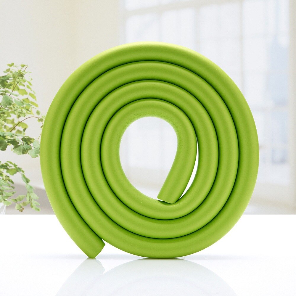4Pcs U Shape Baby Protection 2M Child Table Desk Furniture Edge Safety Corner Guard Kid Protector Anticollision Bumper Strip Bar: Green