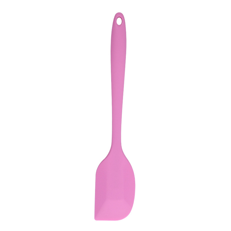 28cm crème bakschrapers antiaanbak siliconen spatel keuken deegmixers salade cakemixer boter beslag taarten kookgereedschap: Roze