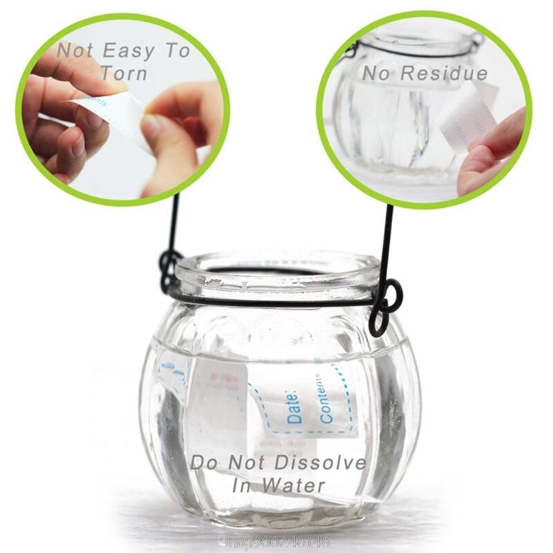 150pcs/roll Kitchen Stickers Refrigerator Freezer Food Storage Date Content Labels for Container Packing S15 20