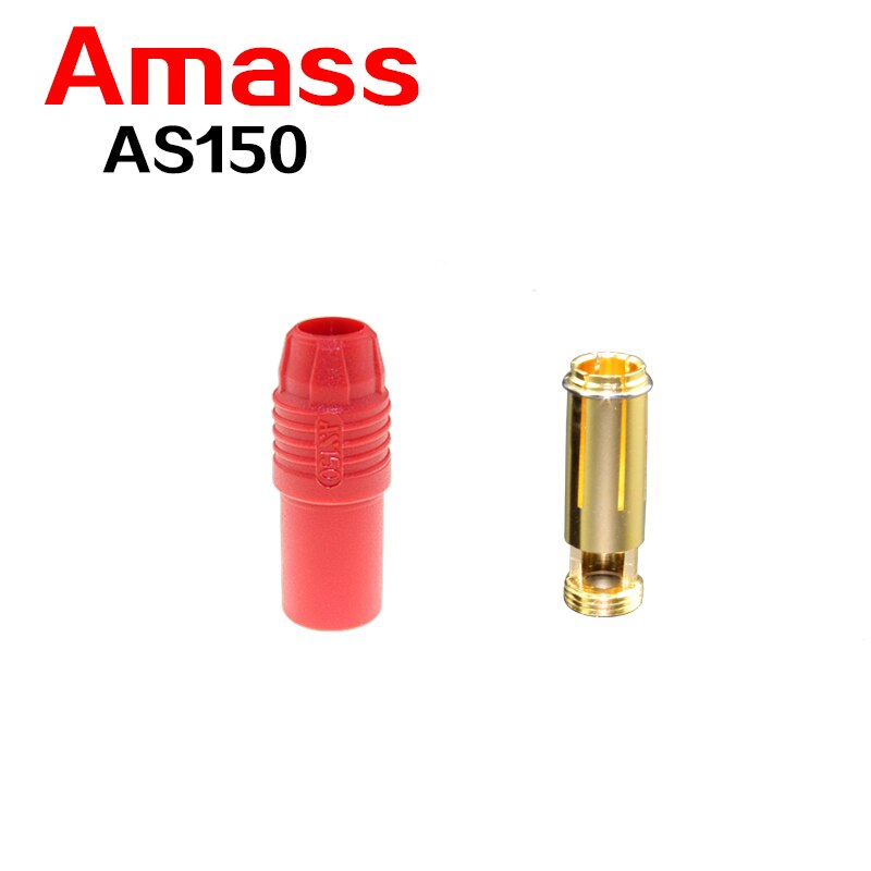 Oryginalne złącze wtykowe bananowe zgromadzić jak150 męskie żeńskie dla 150A prąd o dużym napięciu z 6MM wtyczka bananowa złącza kulowe: 1szt płeć żeńska czerwony