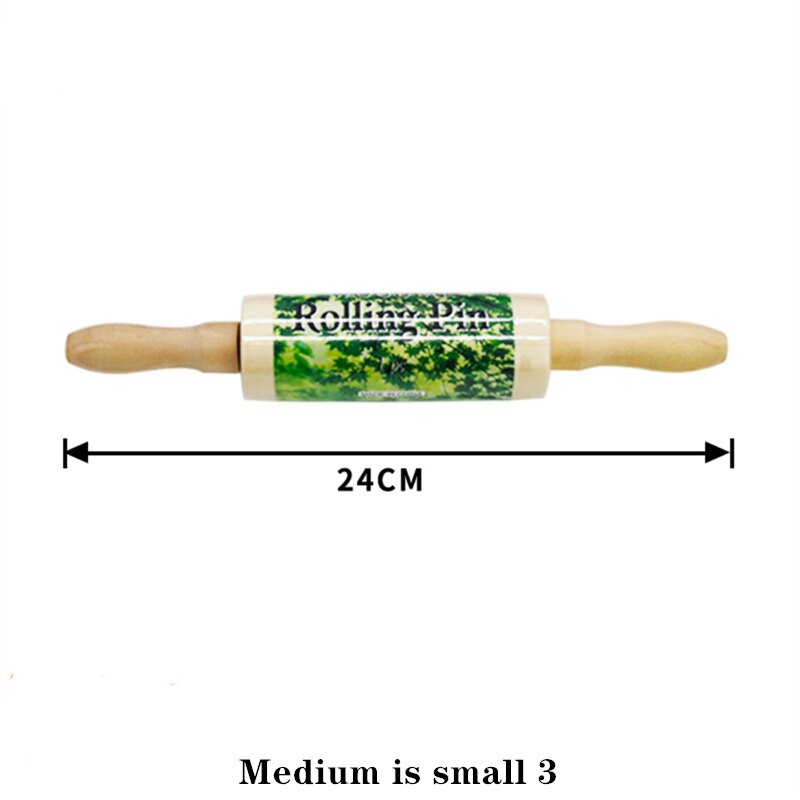 Rodillo de cerámica para rodillo de barro suave, herramientas de bricolaje, XJ35: Wood 24CM