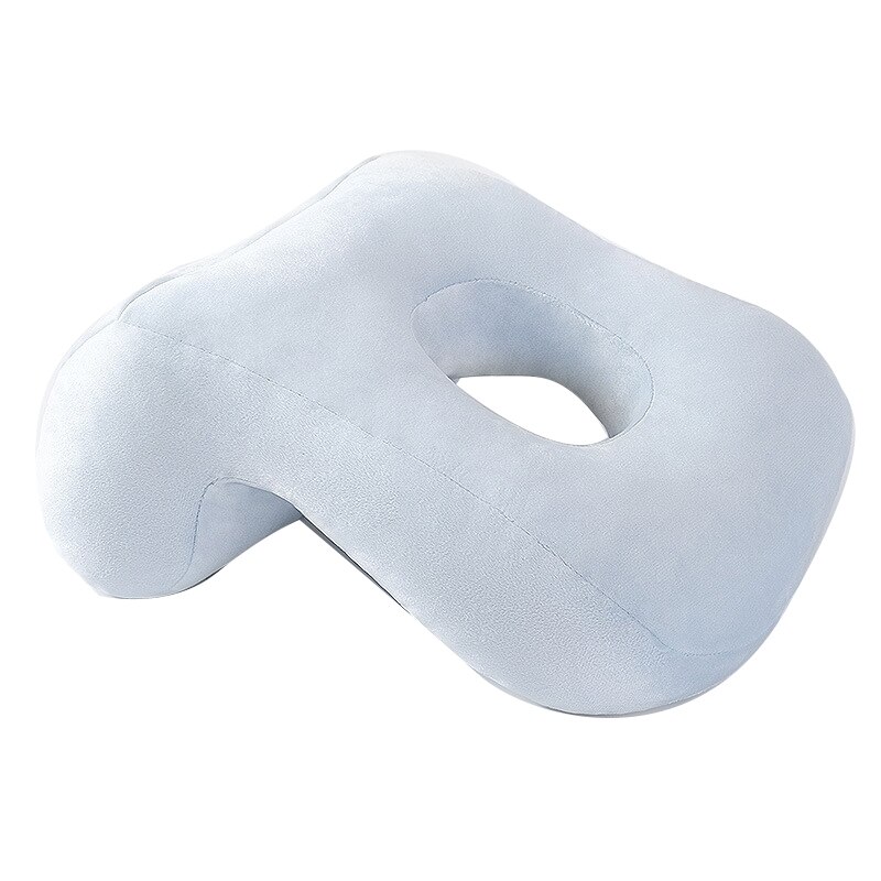 Memory PP Cotton Office Noon Nap Pillow Breathable Desk Sleep Cushion Slow Rebound Free Hands Body Pillow: White