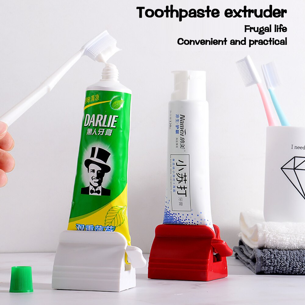 Multifunctional Toothpaste Tube Squeezer Simple Portable Plastic Dispenser Facial Cleanser Hand Cream Squeezer