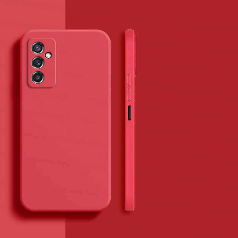 Voor Samsung Galaxy M52 5G Case Galaxy M23 M33 M53 M52 M12 A13 A33 A53 Cover Shockproof Vloeibare Siliconen telefoon Geval Samsung M52 5G: For Samsung M32 4G / Rood
