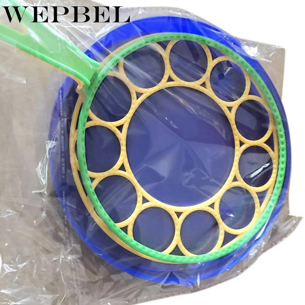 WEPBEL Bubble Machine Blowing Bubble Tool Soap Bubble Maker Blower Set Big Bubble Dish Outdoor Funny Toys for Children Kids