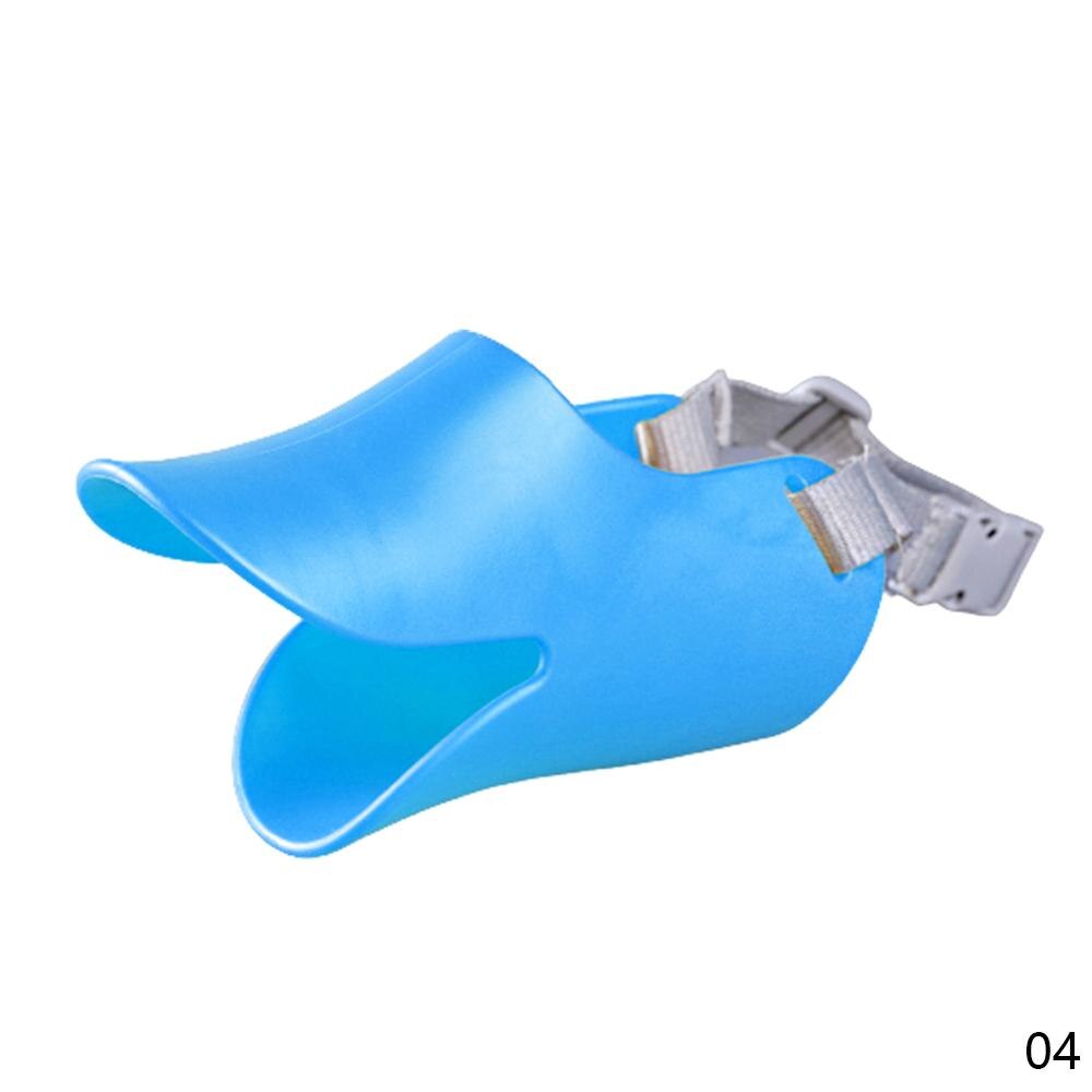 Hondenmuilkorf siliconen eendenmondmasker voor honden, anti-bijt, stop blaffende hondenmond, muilkorf voor honden, huisdier mondkapje, huisdier accessoires voor honden: Blauw / Ik