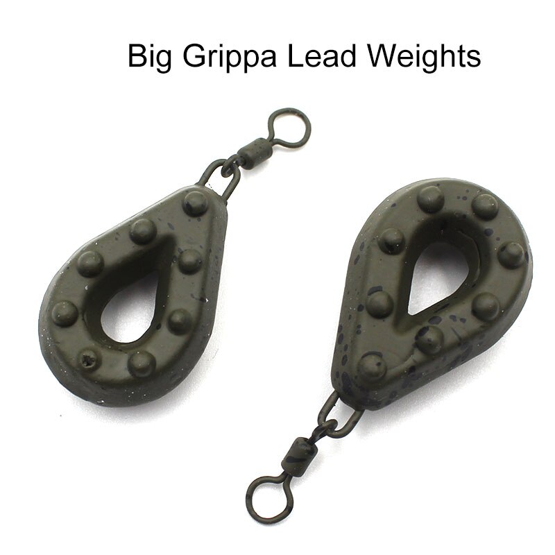 1 stk karpe fiskegrej big grippa swivel leads vægt- alle størrelser karpe bly vægt