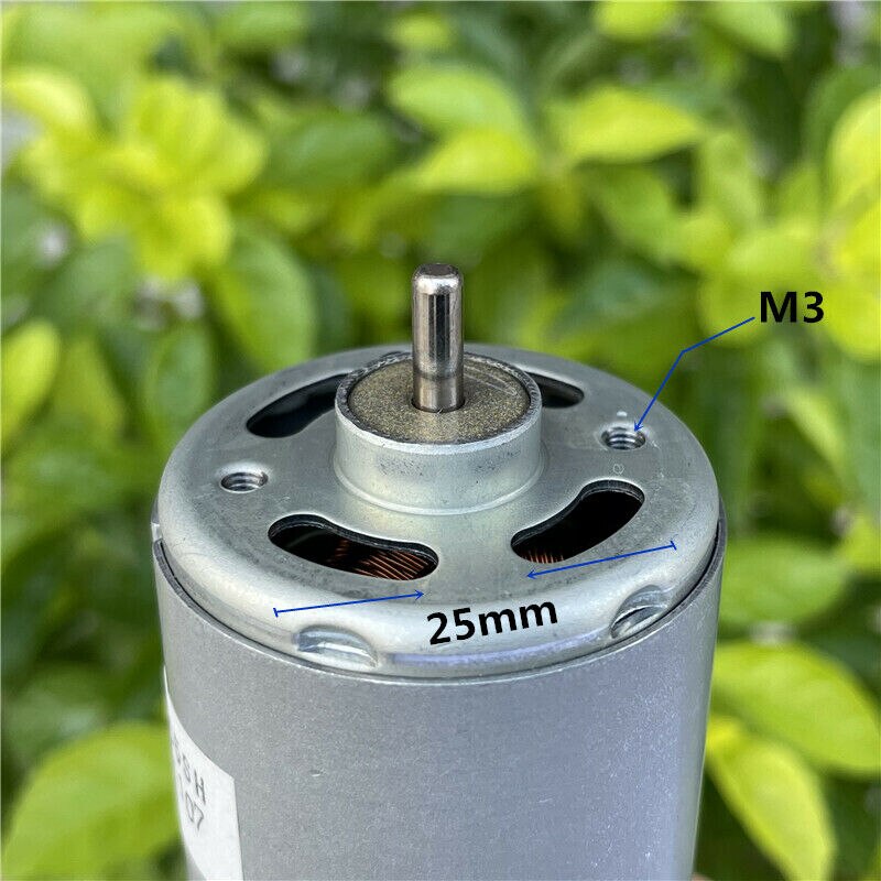 MABUCHI RS-555SH-3250/75 silnik DC 12V 14.4V 18V 24V 12500RPM wysokiej prędkości duży za chwilę obrotowy z wentylatorem chłodzącym dla elektryczny wiertarka