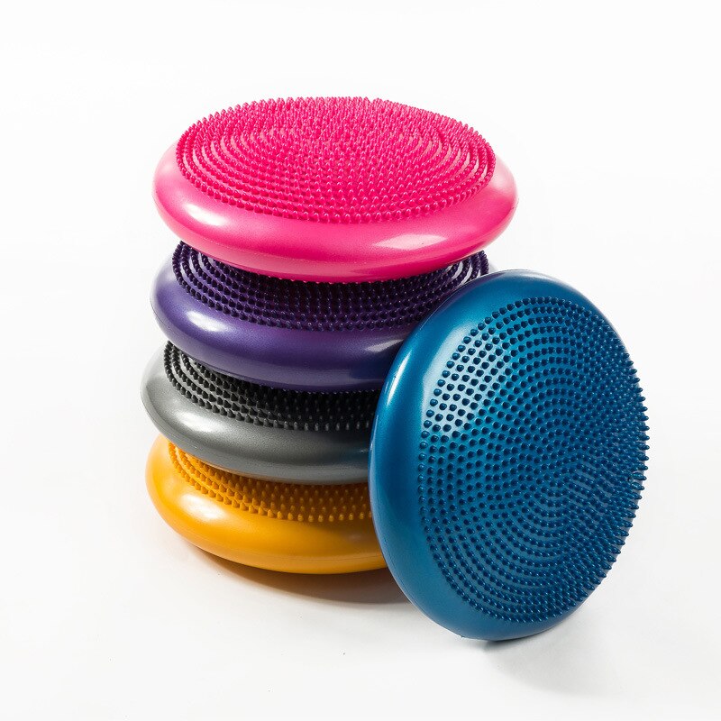 33 cm PVC Balans Yoga Disc Wobble Stabiliteit Balans Kussen Mat Opblaasbare Voet Massage Mat Bal Fitness Oefening Training bal