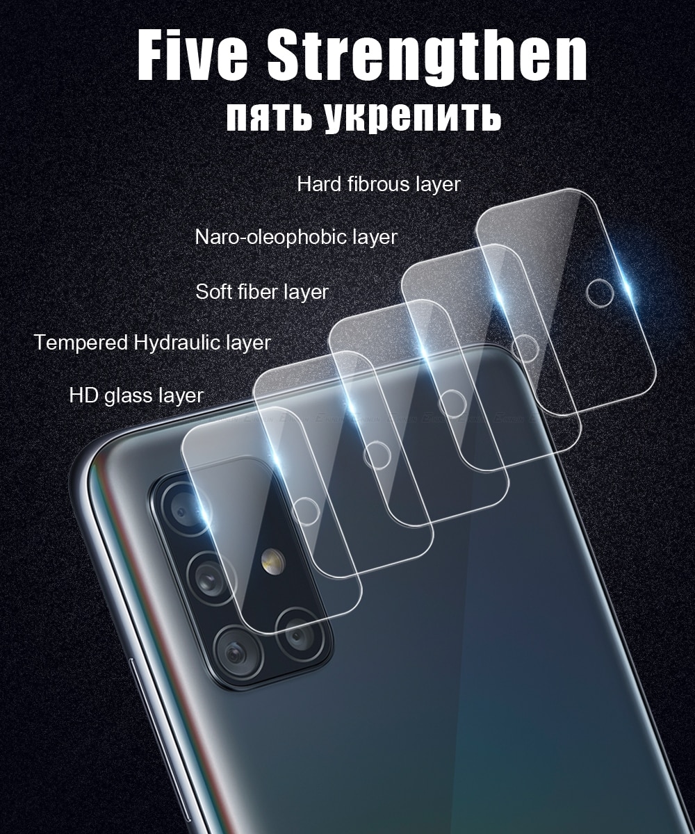 Back Camera Lens Protective For Samsung Galaxy A52 A51 A50 A50s 5G Clear Transparent Tempered Glass Rear Screen Protector Film