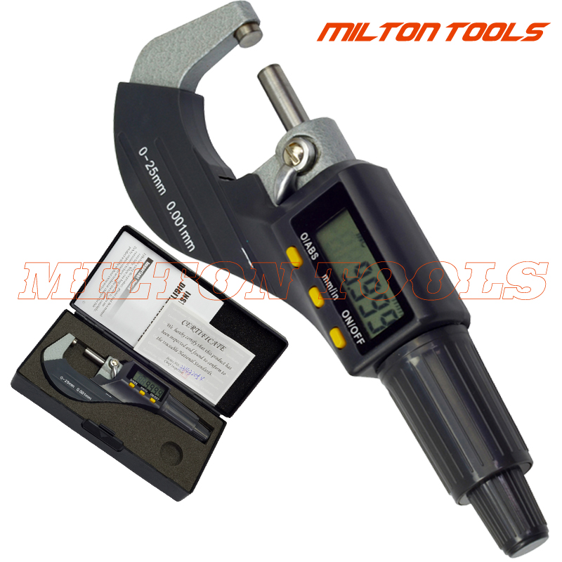 0-25mmx0.001mm Elektronische Digitale Micrometer Meten Schuifmaat