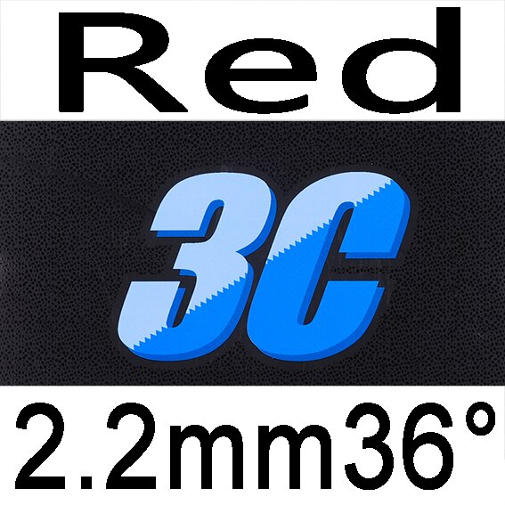 TUTTLE 3C SUMMER short pimples out Table Tennis Rubber With Sponge: red 2.2mm H36