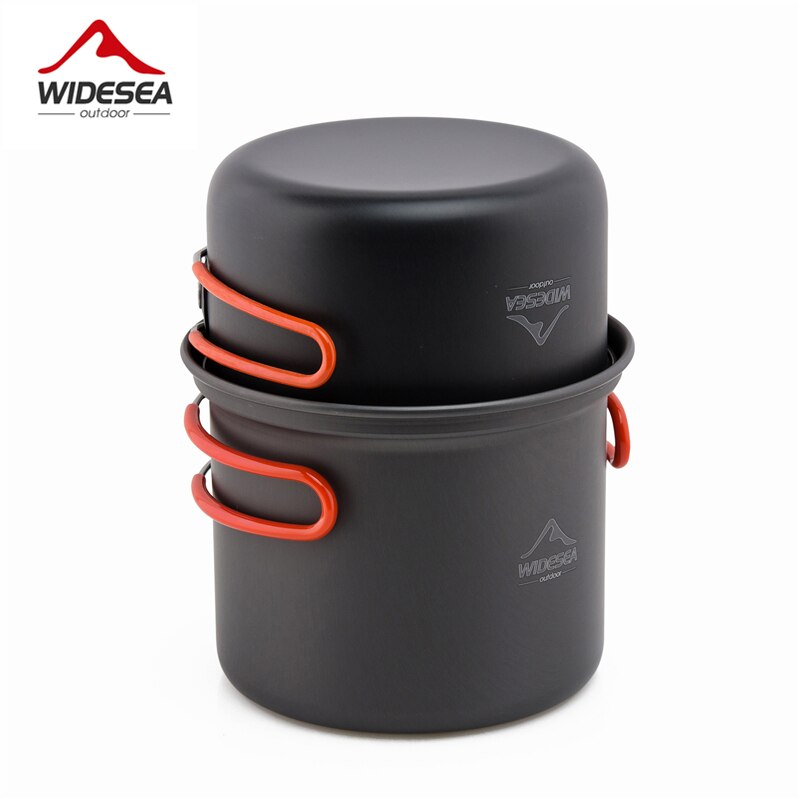 Widesea camping servies cup kom outdoor koken set camping kookgerei reizen servies pincin set wandelen kookgerei