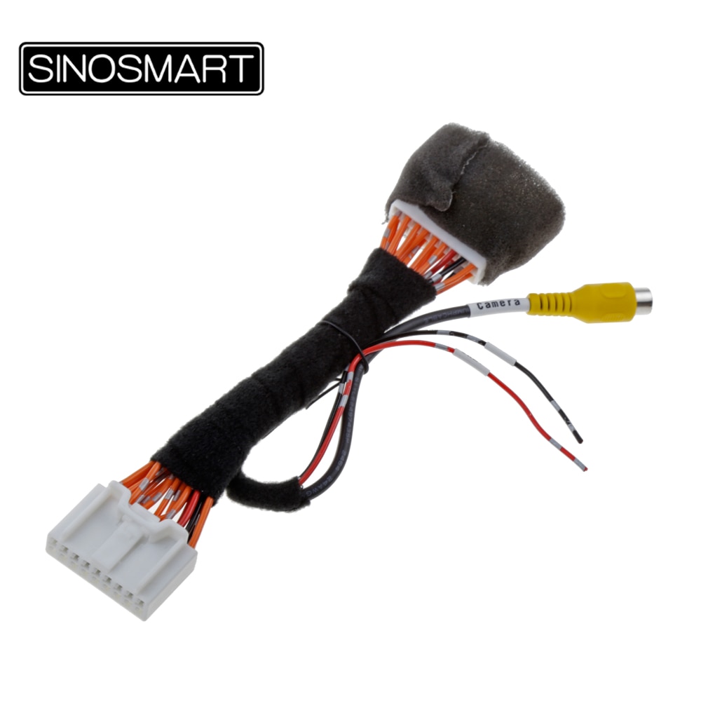 SINOSMART C18 Connection Cable for Mazda CX-3 CX3 Reversing Camera to OEM Monitor without Damaging the Car Wiring