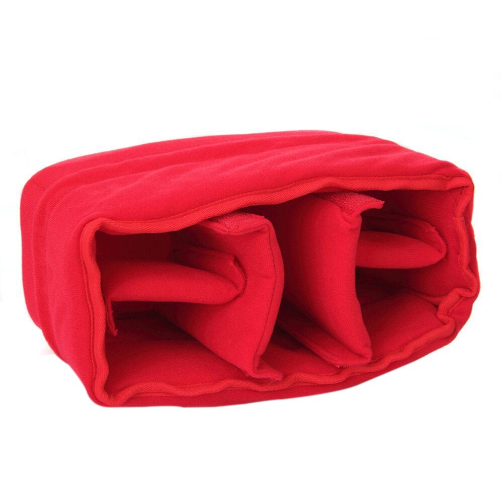 MAHA Shockproof DSLR SLR Camera Tas Partition Padded Camera Insert, maak Je Eigen Camera Tas (Zwart/Oranje/Blauw/Rood)