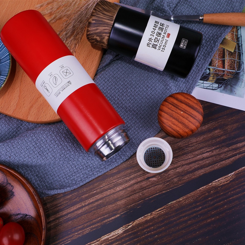 Super Mini 150 Ml En 250 Ml 304 Rvs Thermos Fles Water Draagbare Thermoskan In Pocket Met Thee zetgroep Thermos Cup