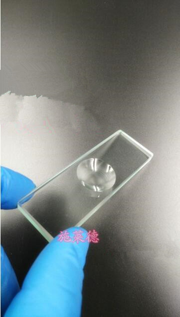 Single Circular Concave Cavity Microscope Slides 5MM 3MM Thickness Optical Glass Polished Frosted Well Surface Optional
