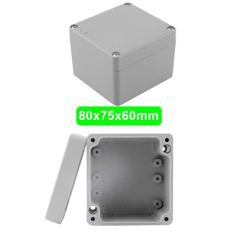 Industry IP66 Waterproof Cast Aluminum Junction Box for electronic project Outdoor Explosion-proof Electrical Enclosure Case: 80x75x60mm(LxWxH)