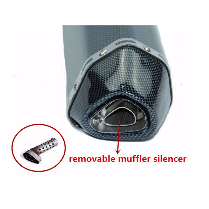 36-51mm Universal Motorcycle Exhaust Modified Muffler Pipe Universal for Exhaust ATV Scooter Dirt Pit Bike Motocross
