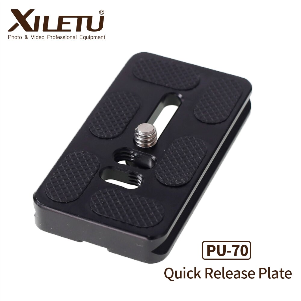Xiletu PU-70 Algemene Plaat Statief Quick Release Mount Arca Standaard Breedte 38Mm Schroef 1/4 &#39;Inch Voor Manfrotto