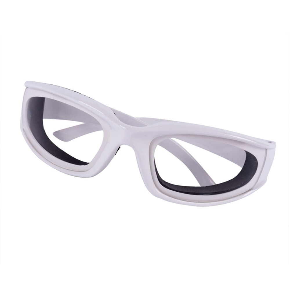 Gesneden Ui Goggles Zonder Scheuren Veiligheidsbril Keuken Accessoires Bril Keuken Gadget Gereedschap: WHITE