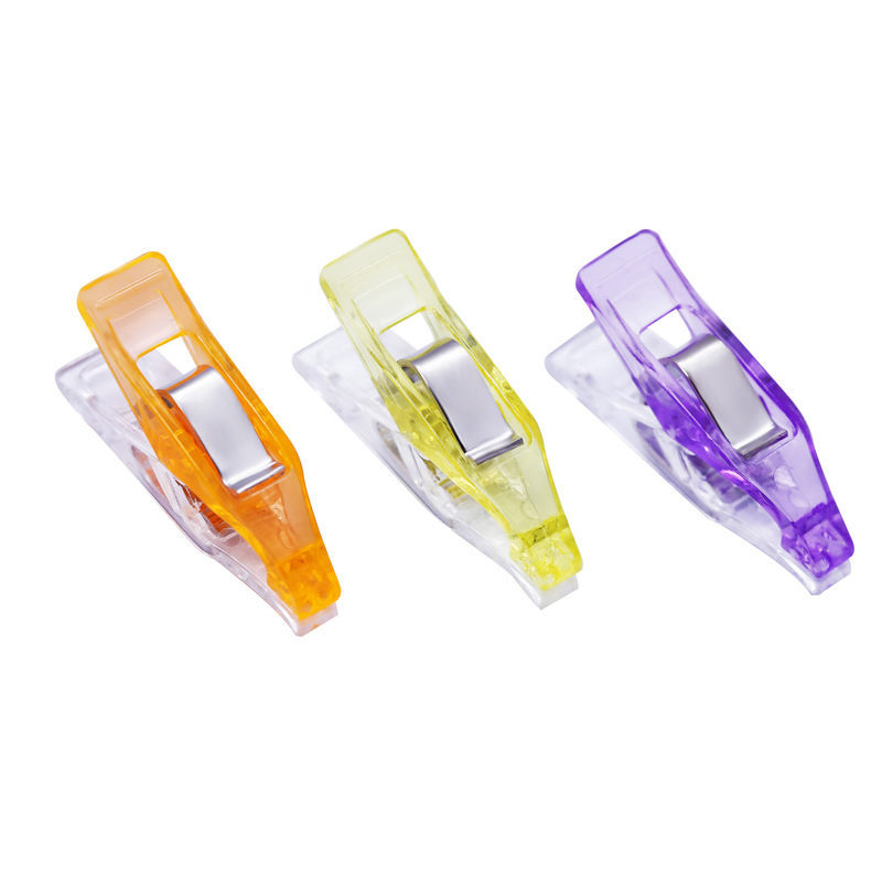 Mini pince à quilter multifonctionnelle 100 pièces | Pince en plastique pour artisanat bricolage, Clips en plastique multicolores Patchwork couture Clips de décoration
