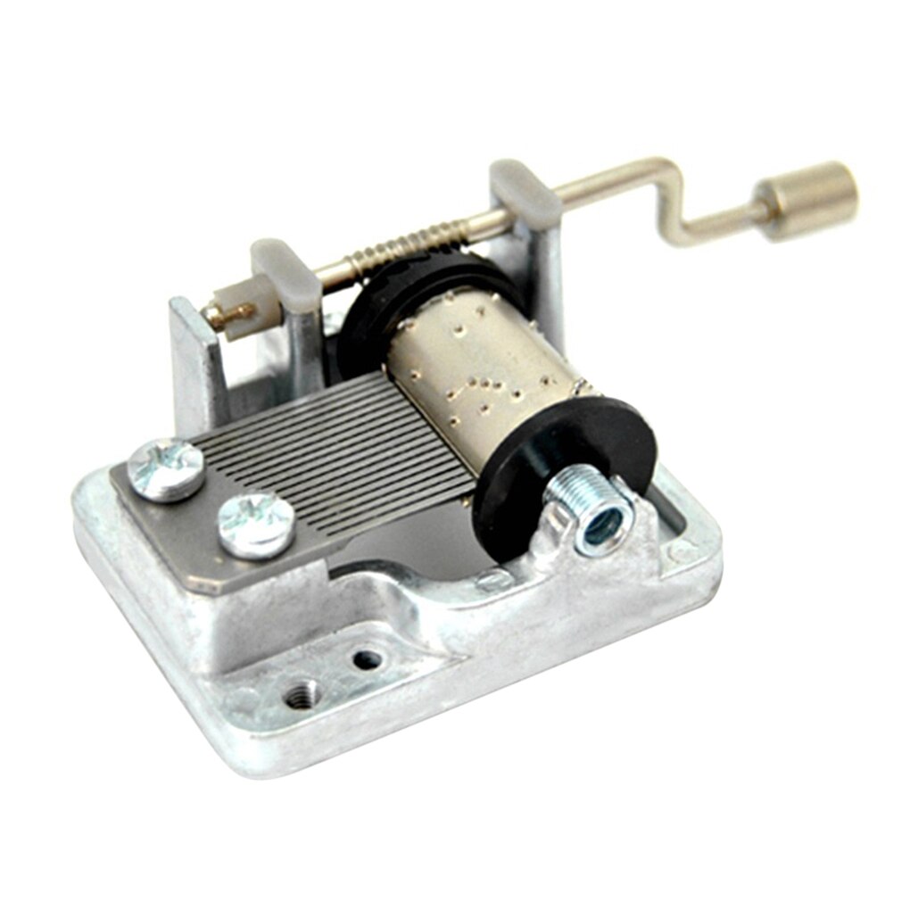 18-tones Music Box Mini Hand Cranking Metal Mechanical Musical Movement DIY Music Box Crafting Parts