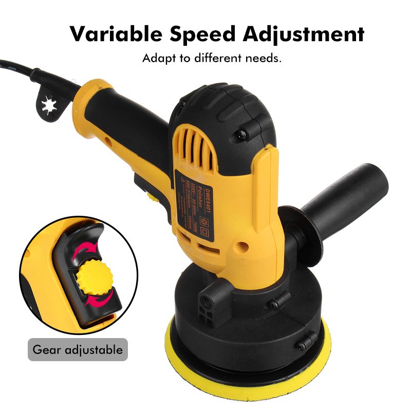 Powerful Electric Car Polishing Machine Polisher Auto Polishing Machine 6 Gear Speed Adjustable Sanding Waxing Tools