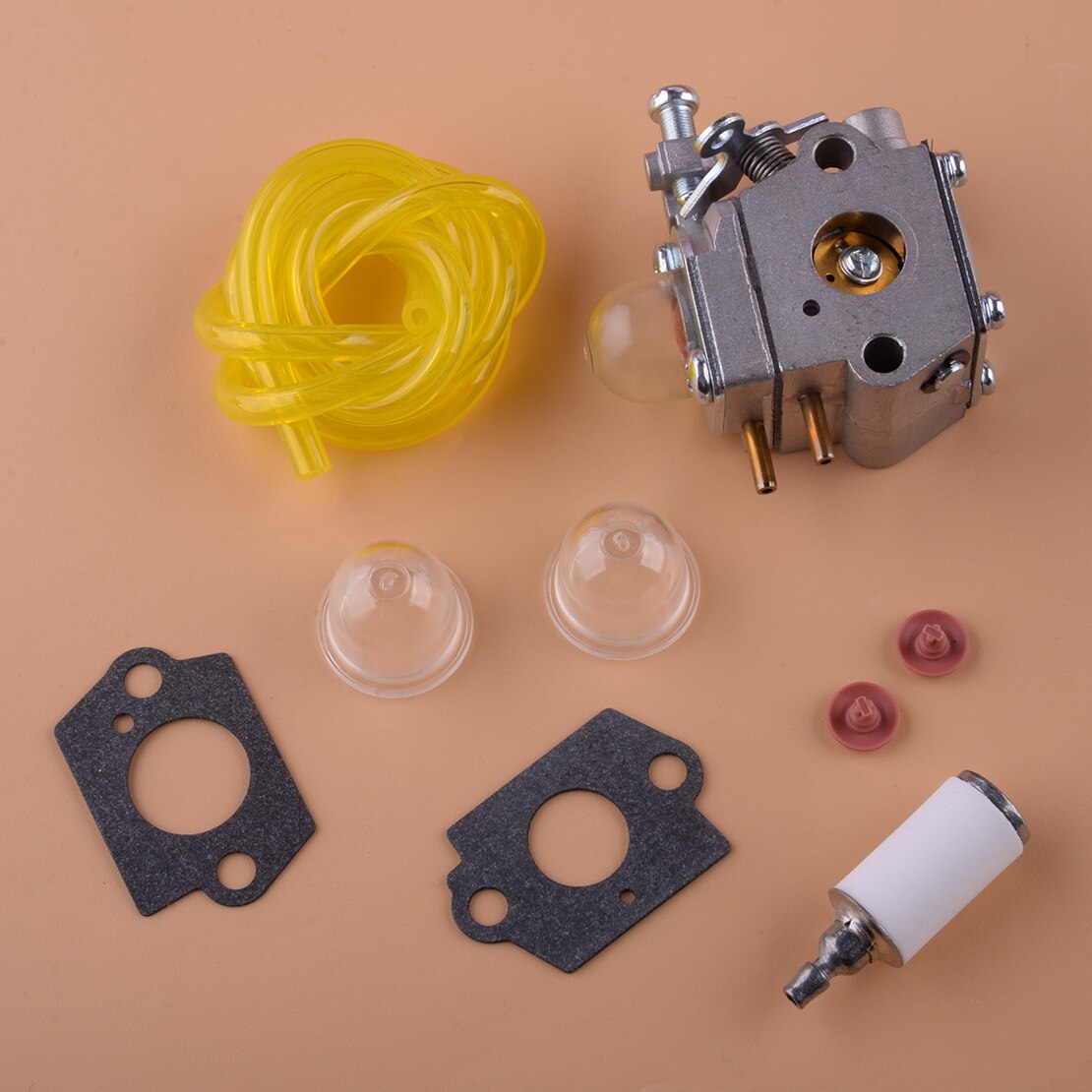 9pcs Carburetor Carb Kit Fit For Ryobi RBL30MVA/B RLT30CES/A/B Homelite HBL26BP HBC26SJ HBC26SJS