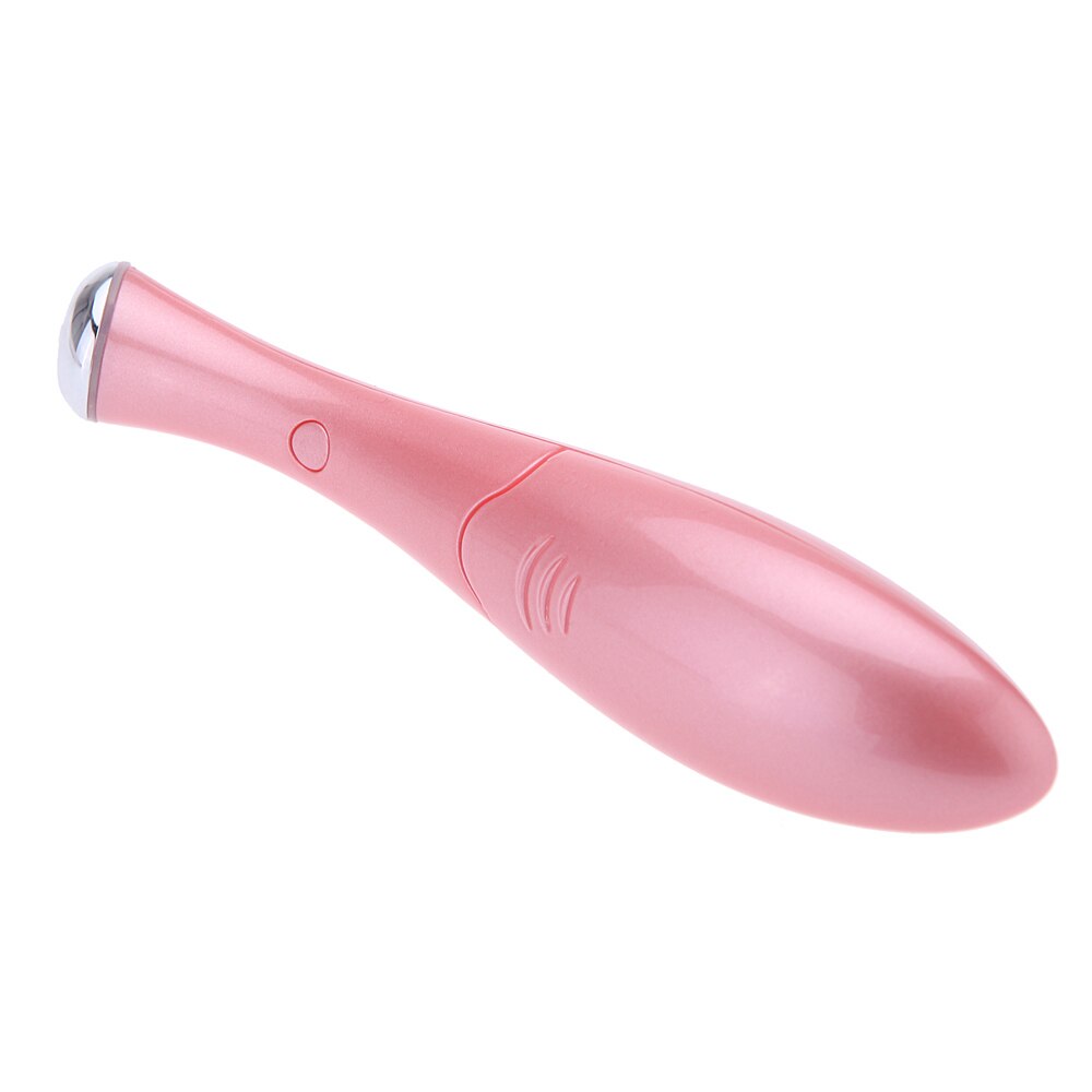 Caneta portátil de massagem para os olhos, vibração elétrica, remoção de inchaço do círculo escuro, rejuvenescimento da pele, 1 peça: Rosa