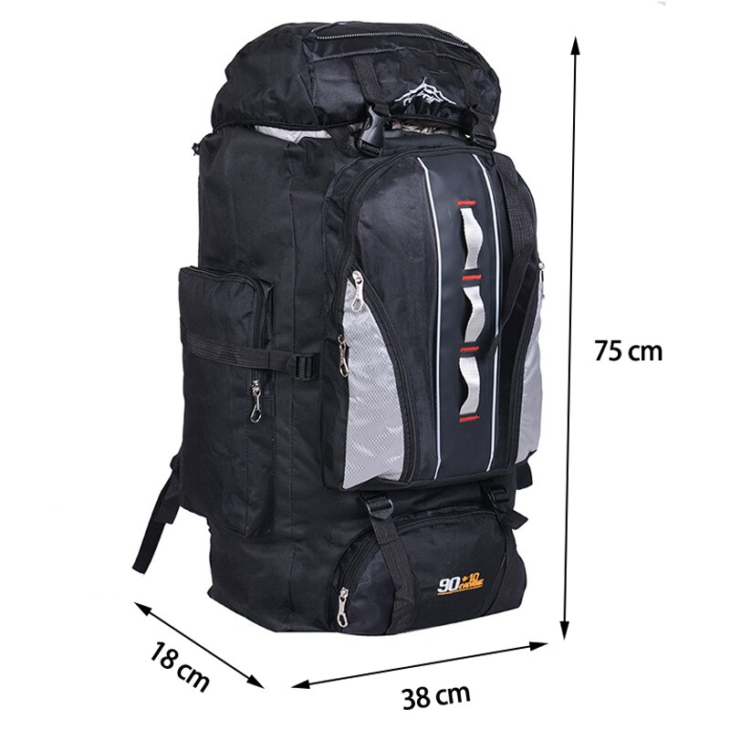 100L Waterdicht Unisex Mannen Rugzak Travel Pack Sport Bag Pack Outdoor Bergbeklimmen Wandelen Klimmen Camping Rugzak Voor Mannelijke
