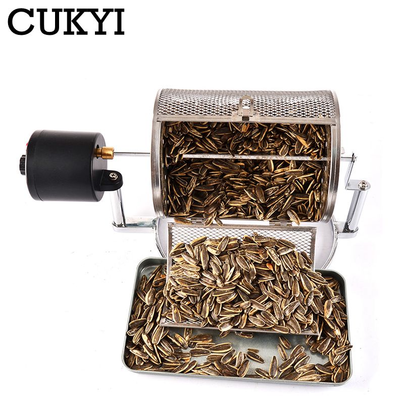 CUKYI Haushalt Elektrische Kaffee Röster Popcorn murmeln Braten Hersteller Cafe Bohnen Maschine Korn Backen Werkzeuge Trocknen Herde 110V-240V