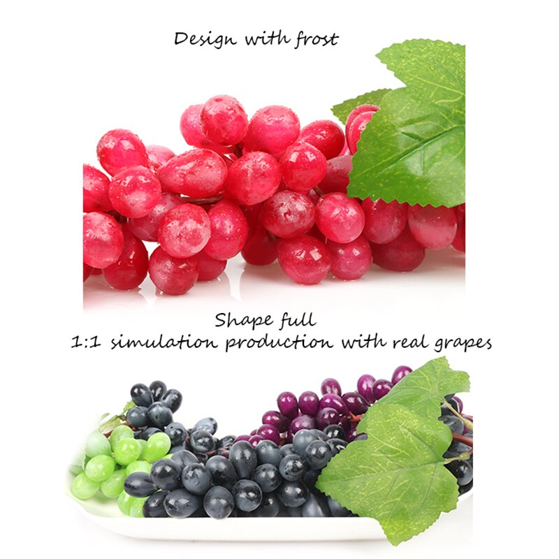 Artificial Fruit Grape High Simulation EP Material Low Price Berry Decor Diy Home Decoration Accessories Factory