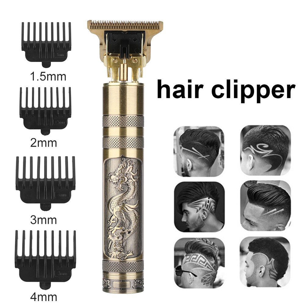 Recortadora de pelo Baldheaded T9 de 0MM, maquinilla para peluquero, escultura de Máquina para cortar cabello sin cuerda, Afeitadora eléctrica, afeitadora de barba, cortacésped para hombres