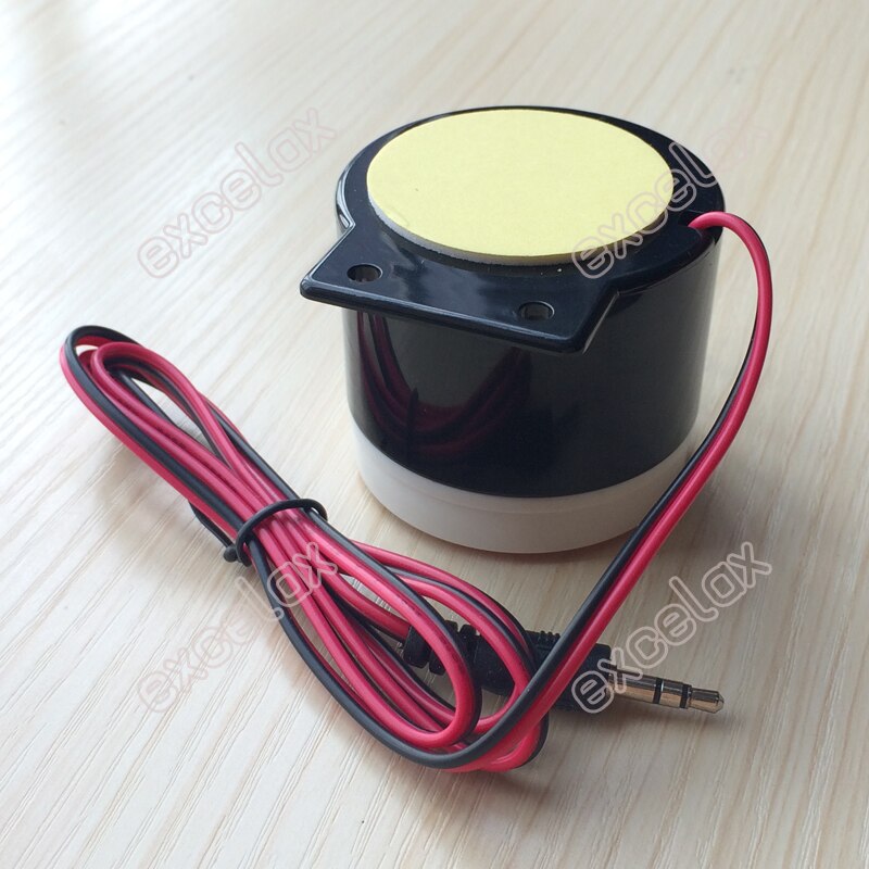 Photoelectric Mini 1 Beam Sensor Active Infrared Detector & 3.5mm Wired Sound Siren Horn Kit Wall Fence Motion Intrusion Alarm