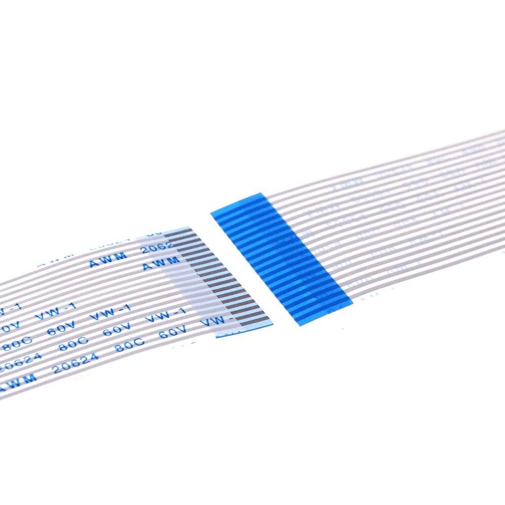 10 stk ffc fpc fleksibel flatkabel 1.25 mm pitch 18 pin 100 120 140 200 300 400 500 600 700 mm lengde samme kontaktsider type a