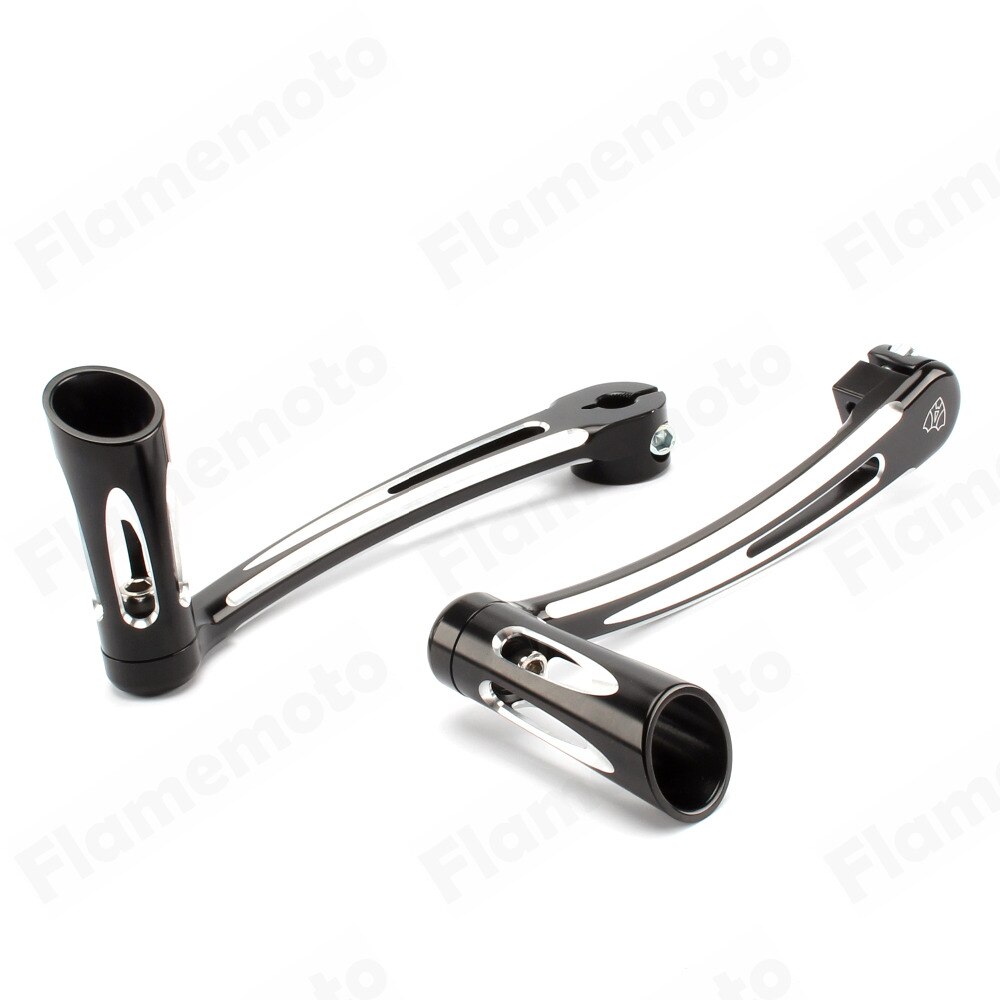 Black Motorcycle Gear Lever Heel Toe Shift Kit Lever w/Shifter Peg For Harley Touring Electra Glide FLT FLH Trike Softail Fatboy