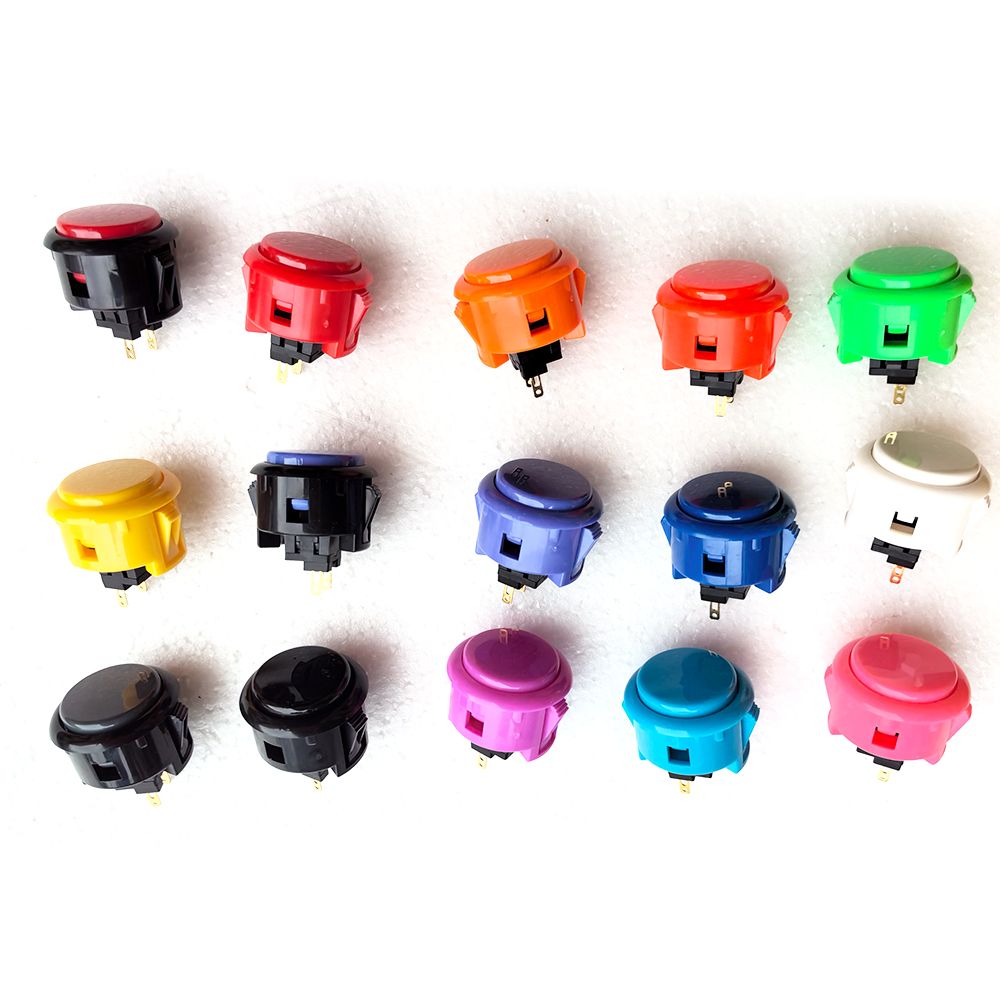 Japan Original SANWA Push Button OBSF 30mm 24mm Coin Neo Geo Board Box Arcade Game Machine Hitbox Controller Joystick DIY Parts